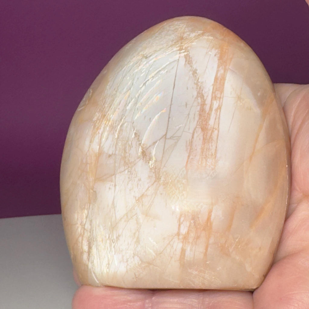 Peach Moonstone Free Form | Flashy Moonstone Crystal | 320g