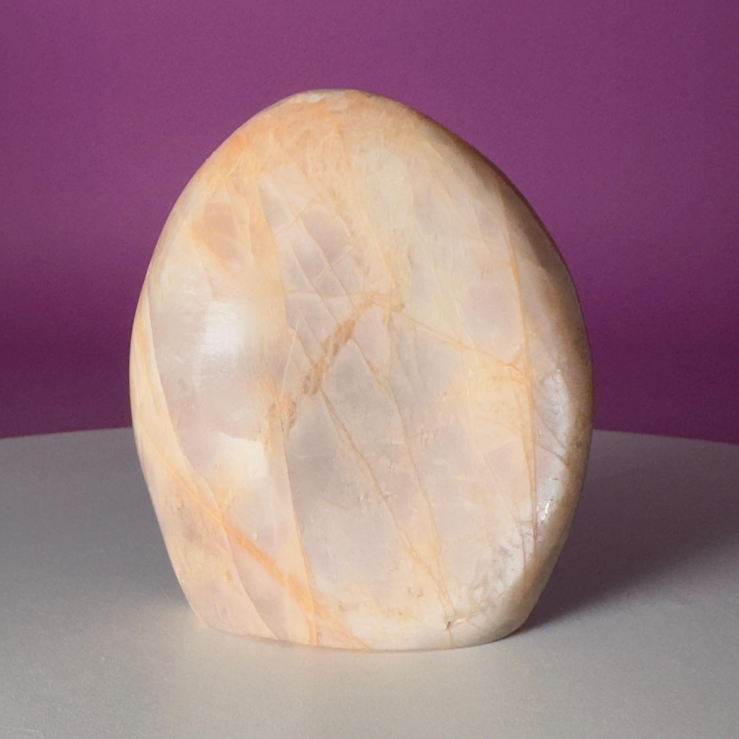 Peach Moonstone Free Form | Flashy Moonstone Crystal | 320g