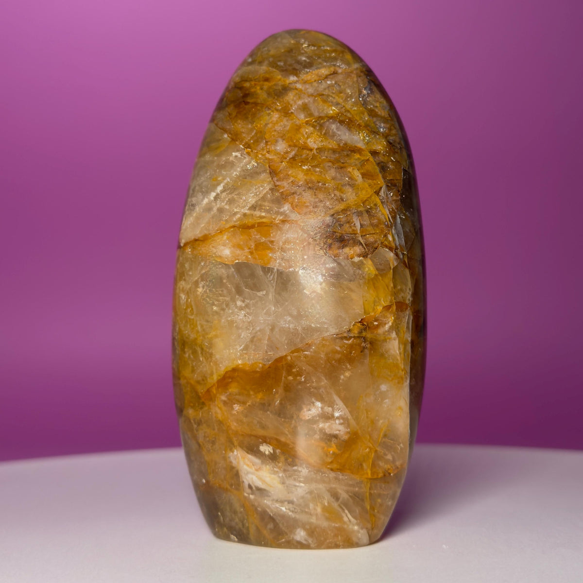 Golden Healer Quartz Free Form | Natural Crystal | Mineral Matrix | 531g