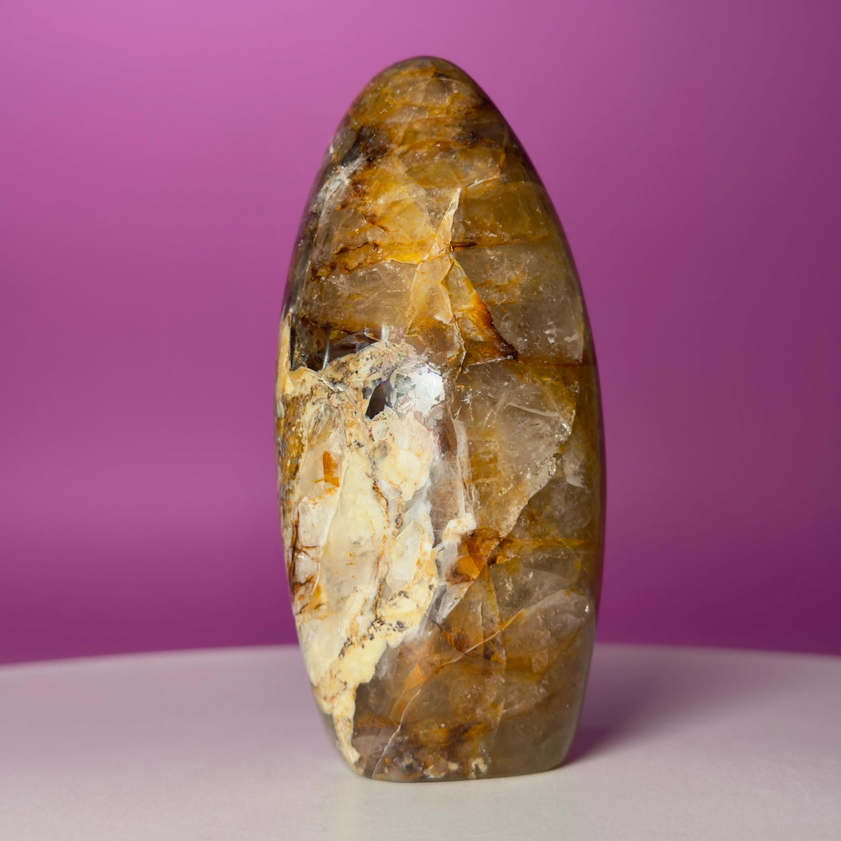 Golden Healer Quartz Free Form | Natural Crystal | Mineral Matrix | 531g