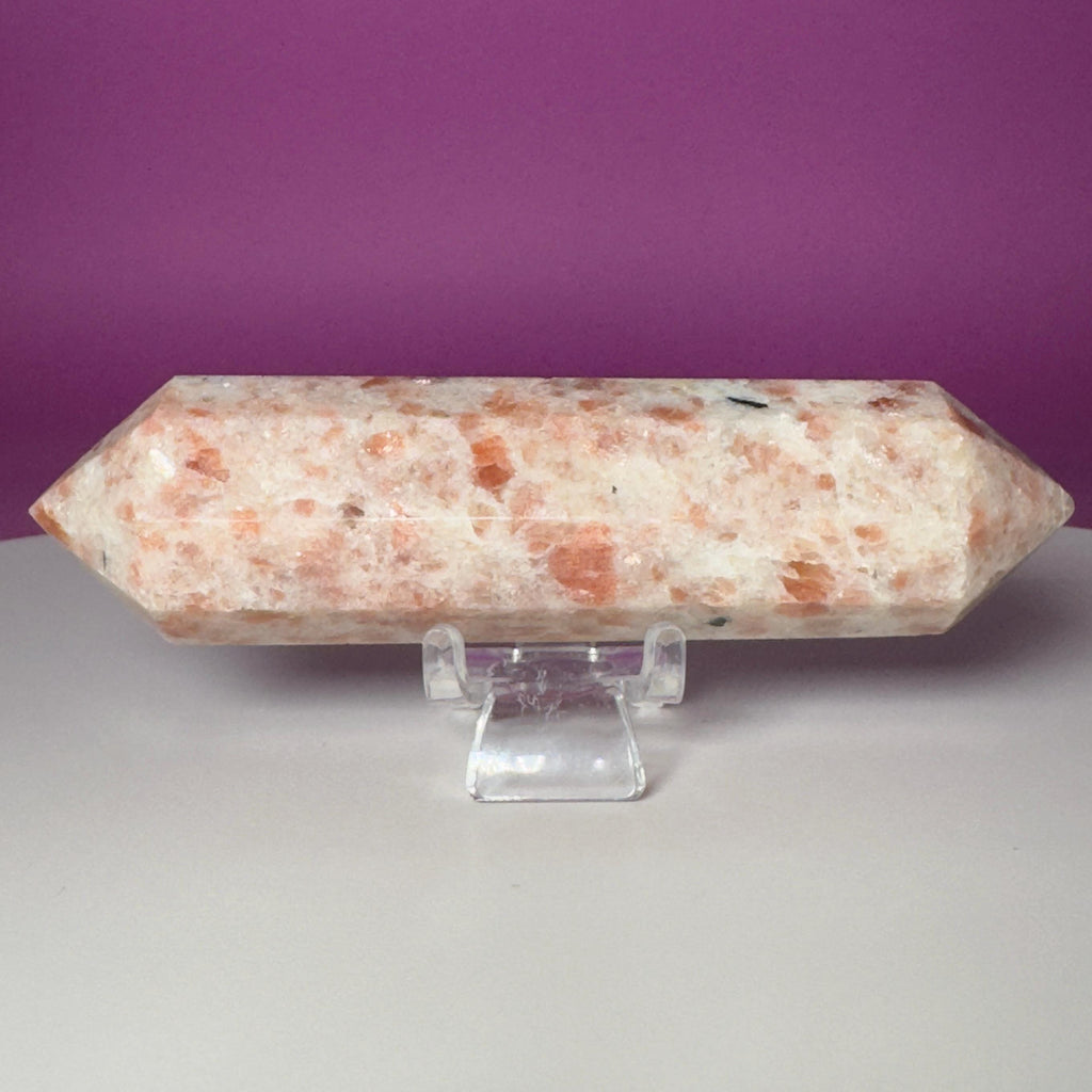 Sunstone Double Terminated Point | Peach Crystal | Polished | 173g