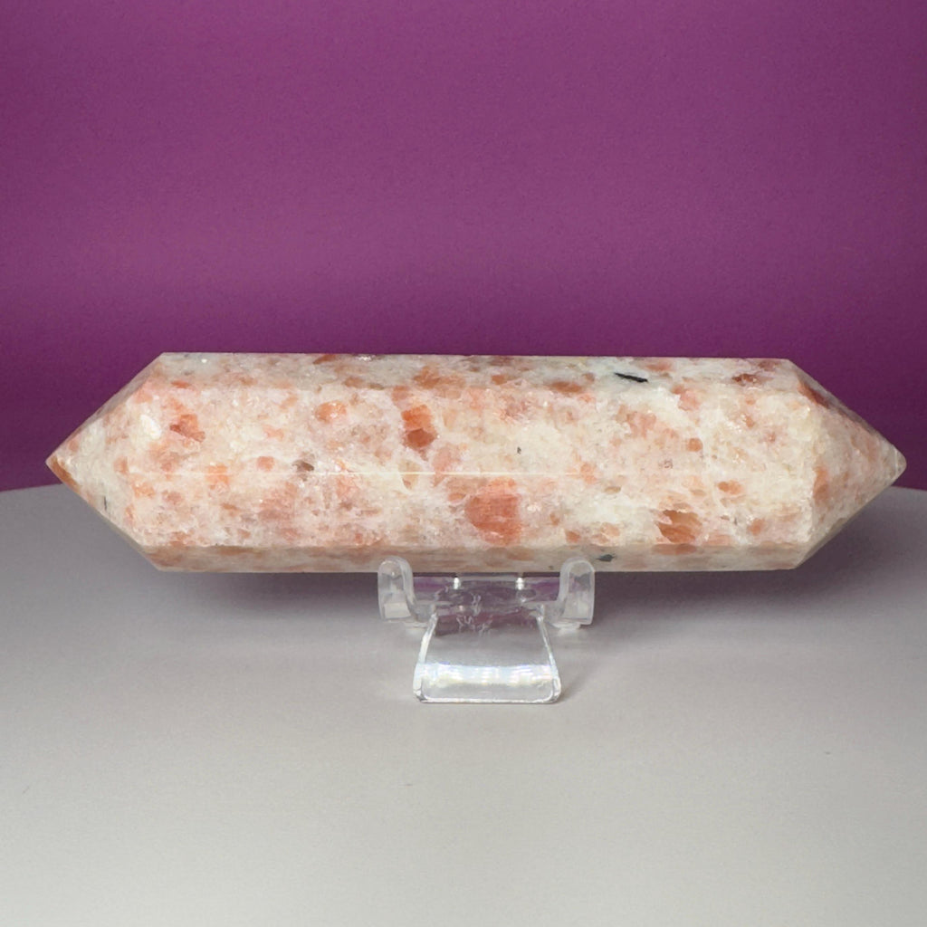 Sunstone Double Terminated Point | Peach Crystal | Polished | 173g