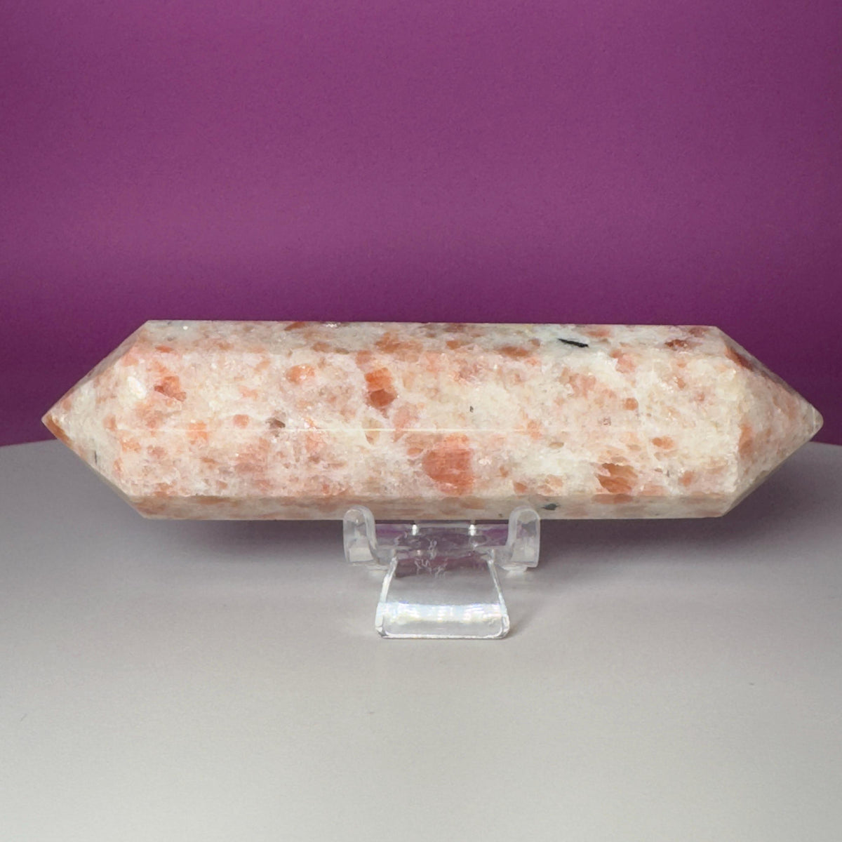 Sunstone Double Terminated Point | Peach Crystal | Polished | 173g