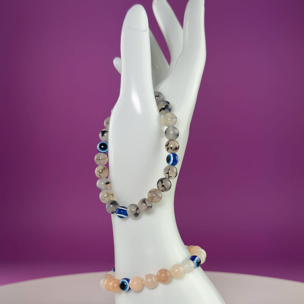 Evil Eye Crystal Bracelet – Choose Your Stone