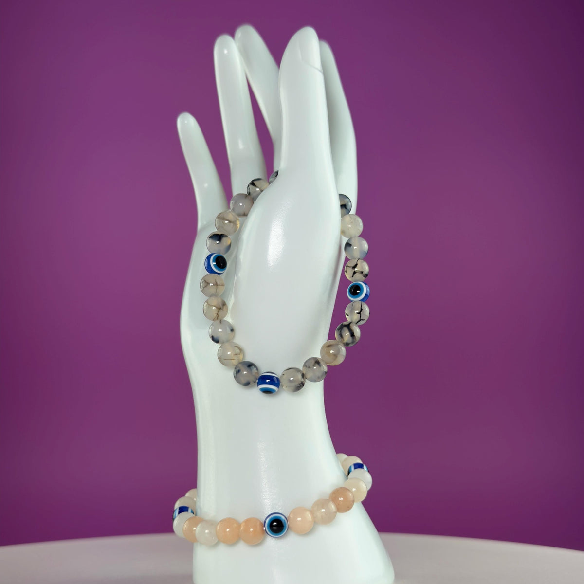 Evil Eye Crystal Bracelet – Choose Your Stone