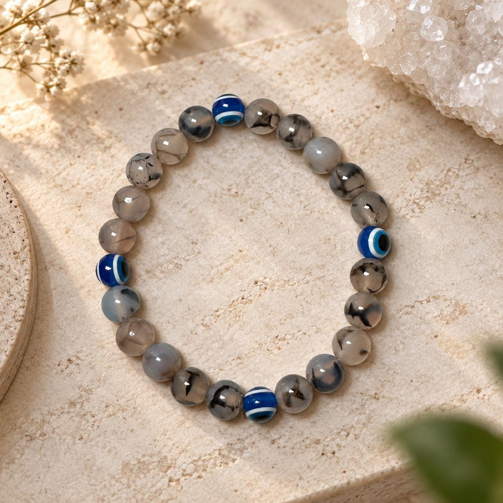 Evil Eye Crystal Bracelet – Choose Your Stone