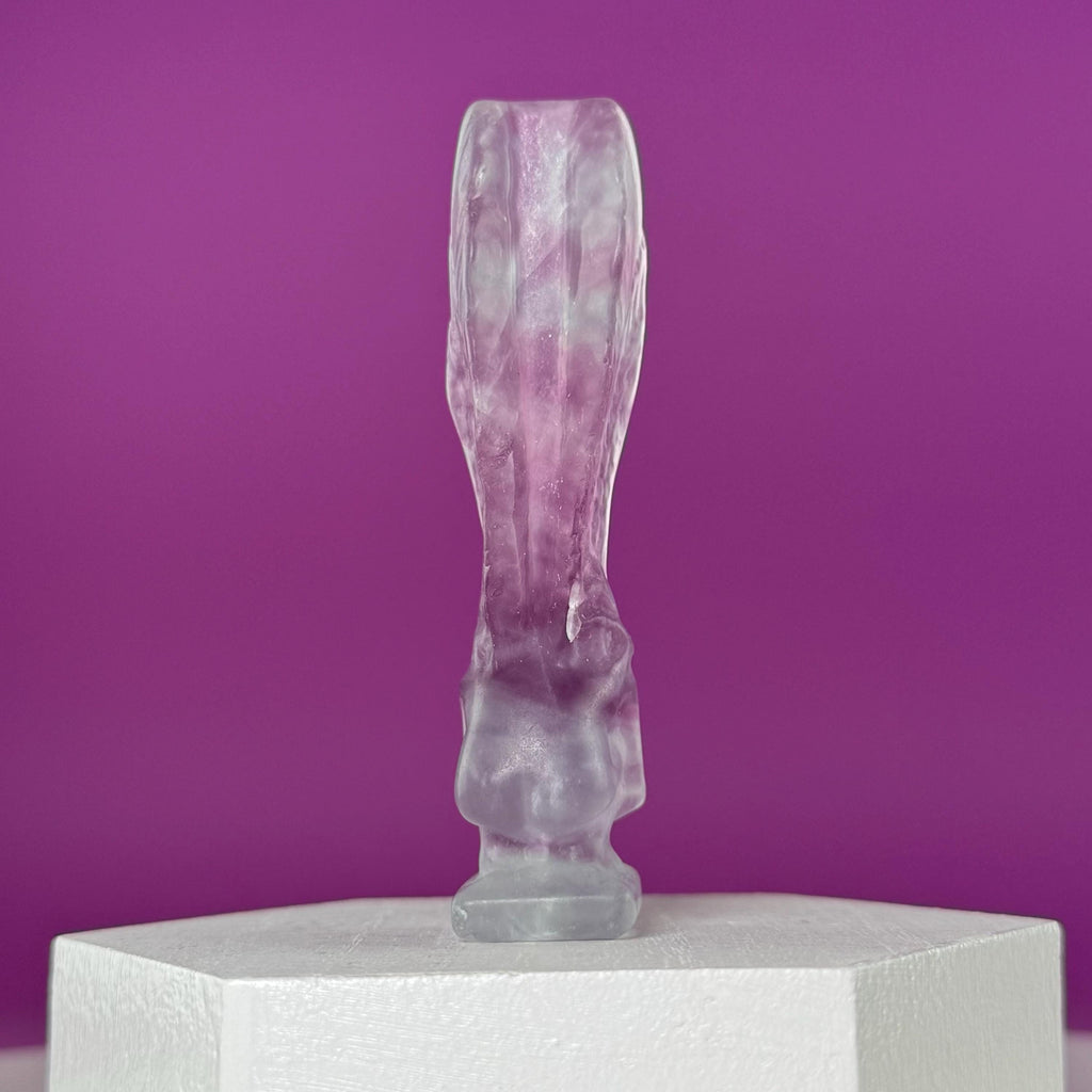 Fluorite Crying Angel Crystal Carving
