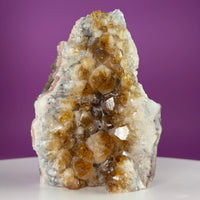 Brazil Citrine Cluster – Heat-Treated Amethyst Specimen 1225g