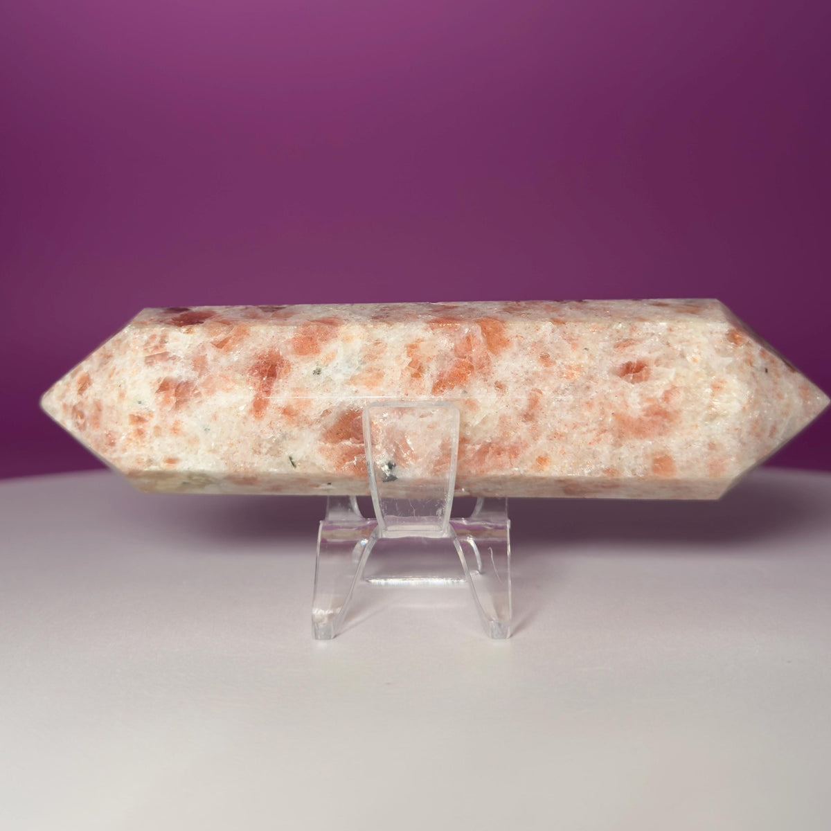 Sunstone Double Terminated Point | Peach Crystal | Polished | 173g