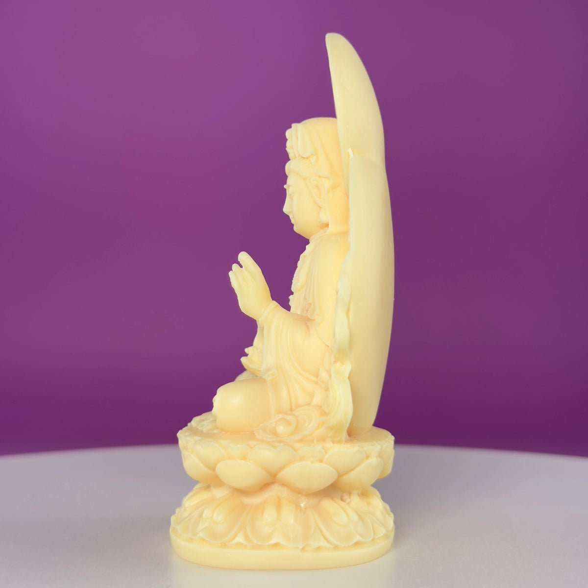Ivory Nut Guanyin Carving – 5.87" Spiritual Statue