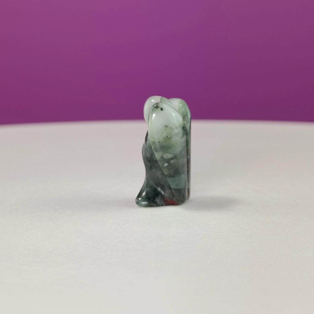 Tiny Crystal Angel Carving | Choice of Stone | 1 Inch Angel