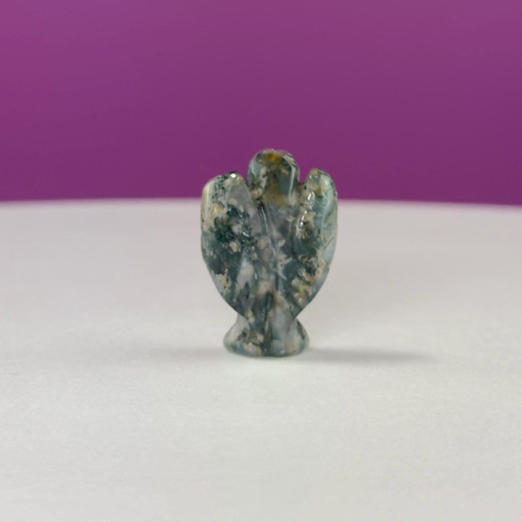 Tiny Crystal Angel Carving | Choice of Stone | 1 Inch Angel