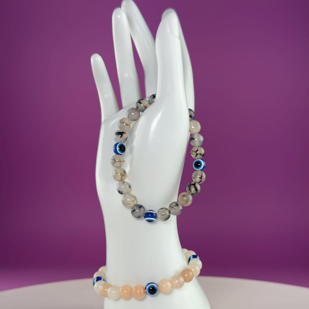Evil Eye Crystal Bracelet – Choose Your Stone