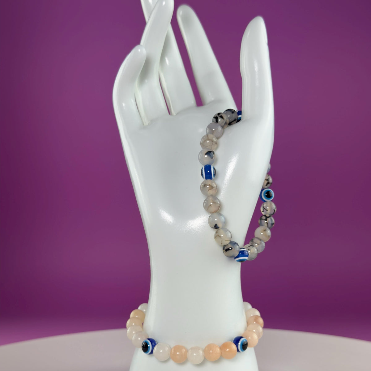 Evil Eye Crystal Bracelet – Choose Your Stone