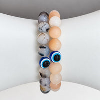 Evil Eye Crystal Bracelet – Choose Your Stone