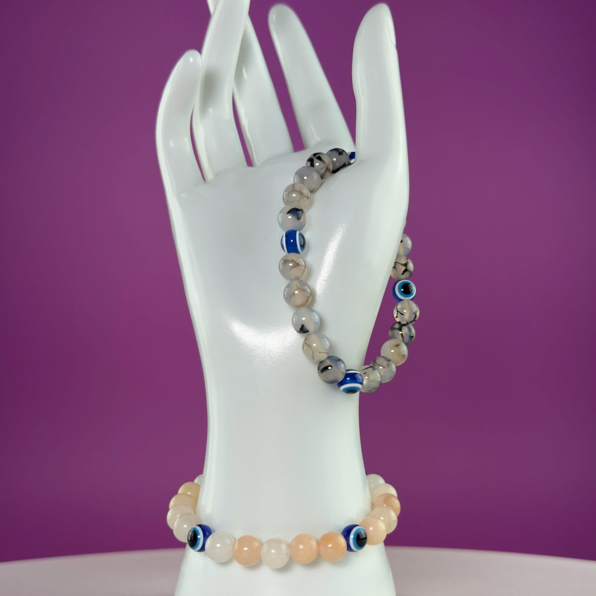 Evil Eye Crystal Bracelet – Choose Your Stone