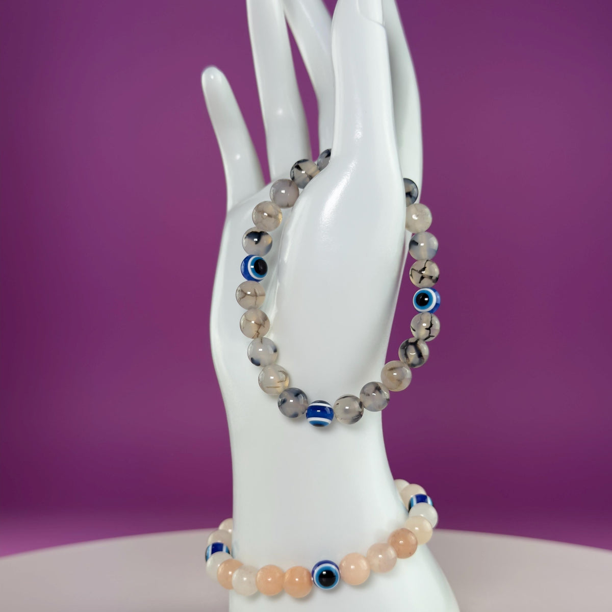 Evil Eye Crystal Bracelet – Choose Your Stone