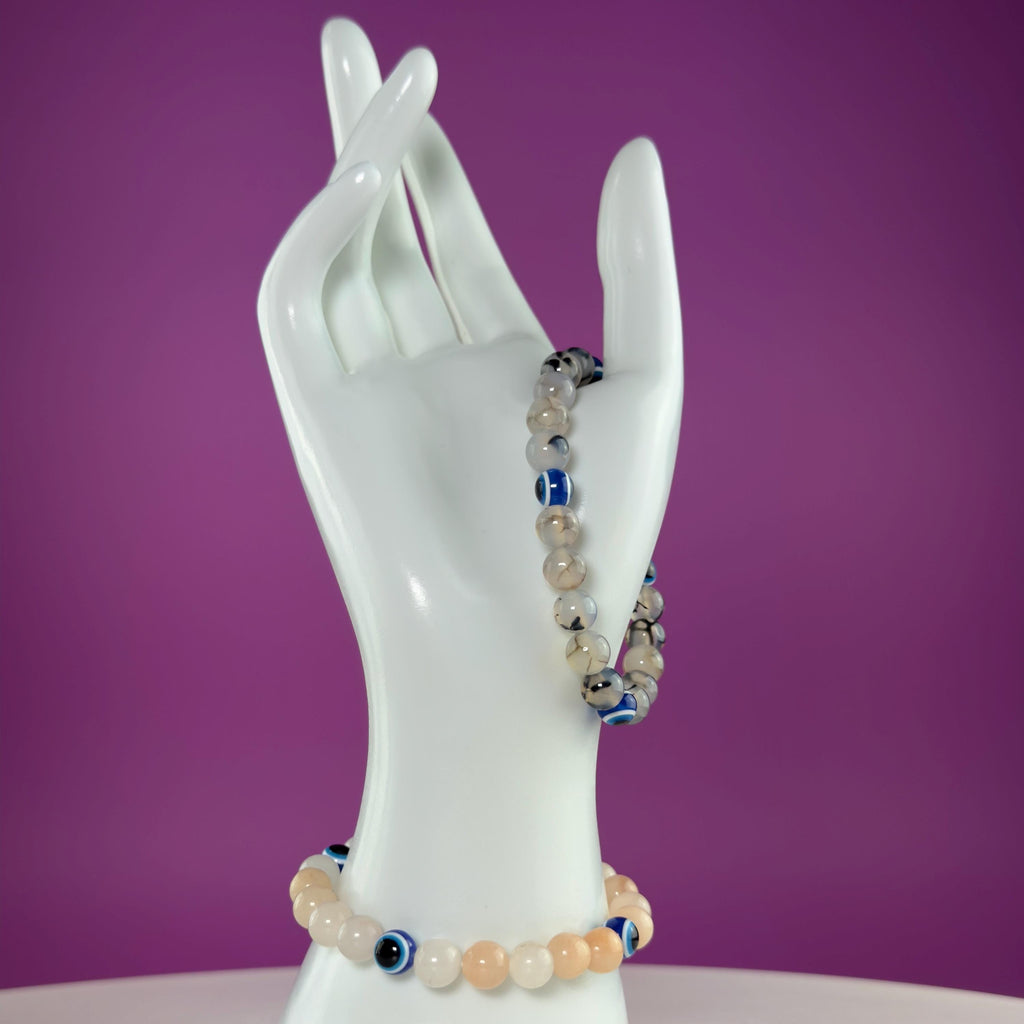 Evil Eye Crystal Bracelet – Choose Your Stone