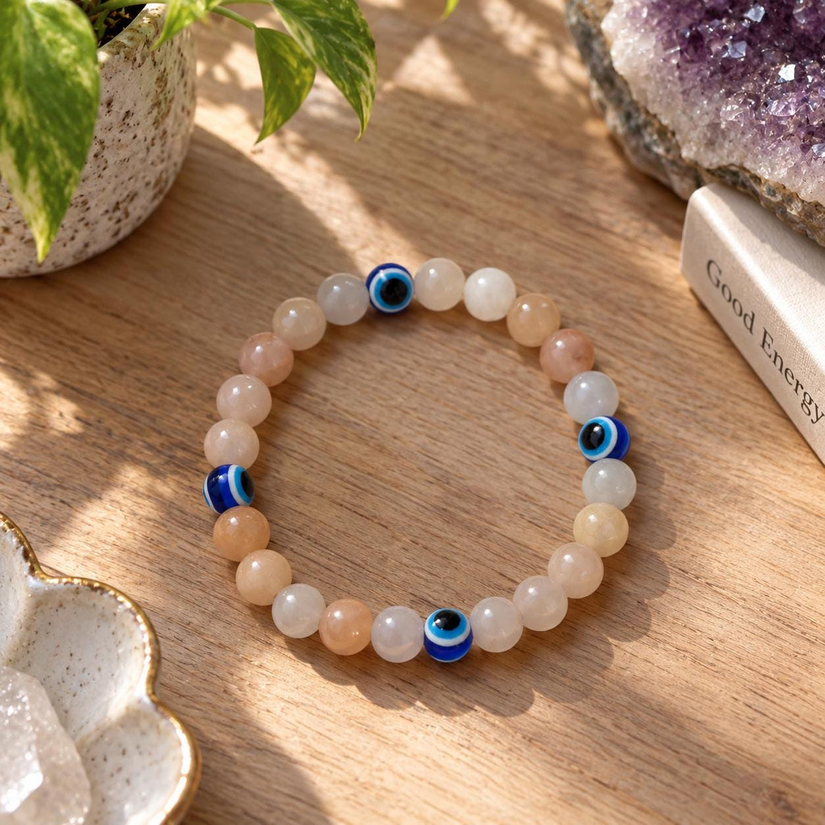 Evil Eye Crystal Bracelet – Choose Your Stone