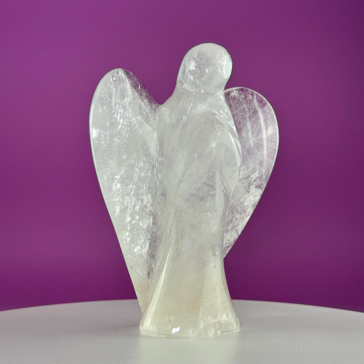 Large Quartz Angel Carving