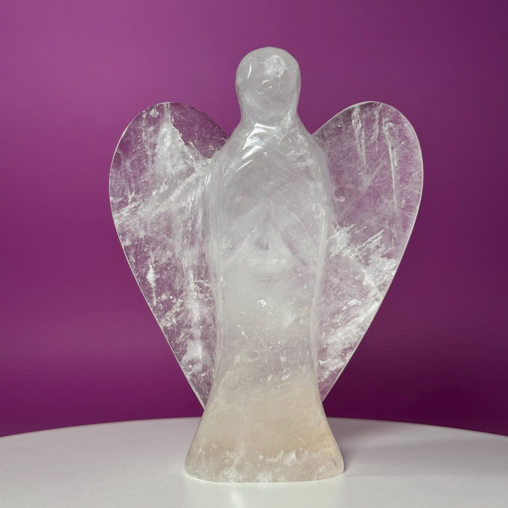 Large Quartz Angel Carving