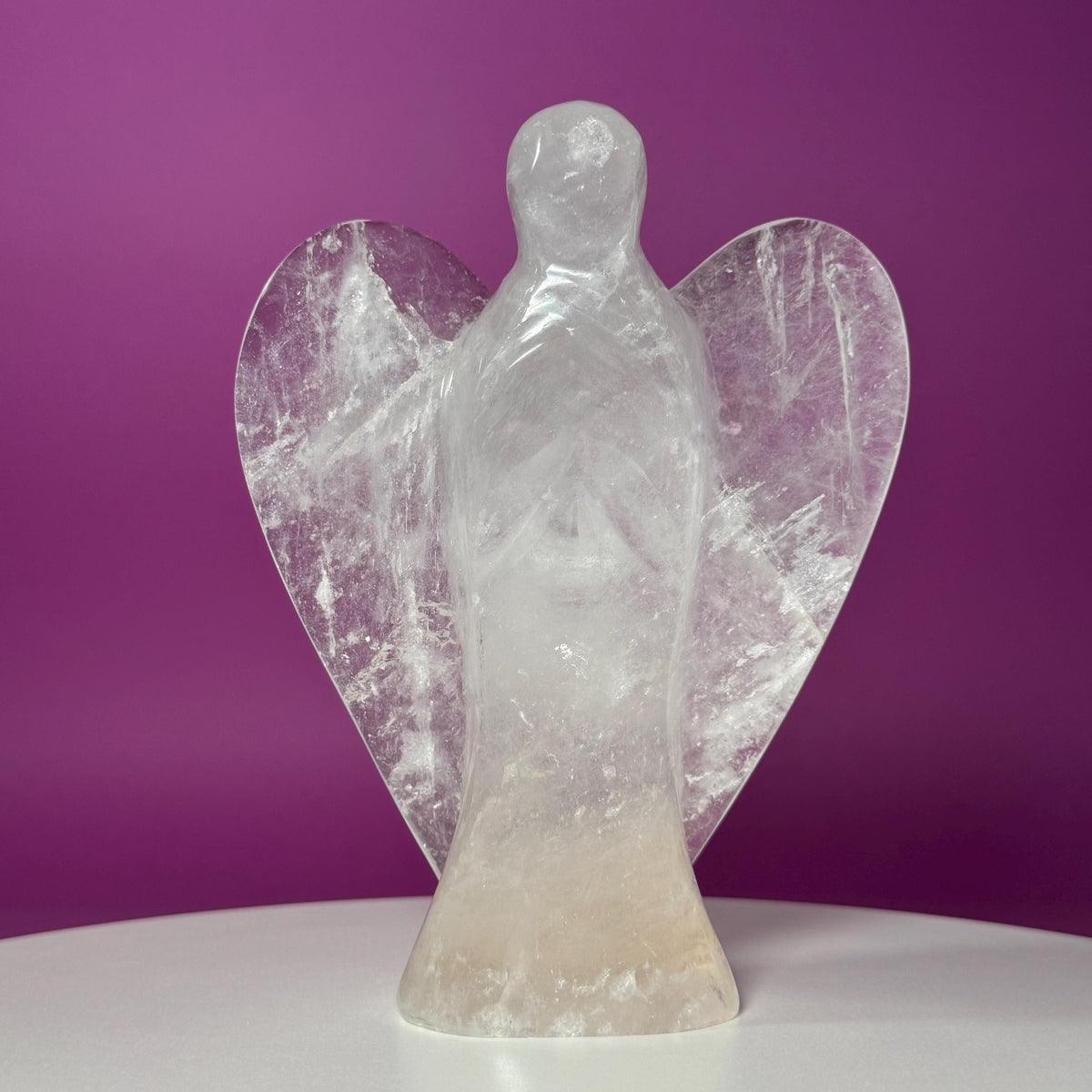 Large Quartz Angel Carving