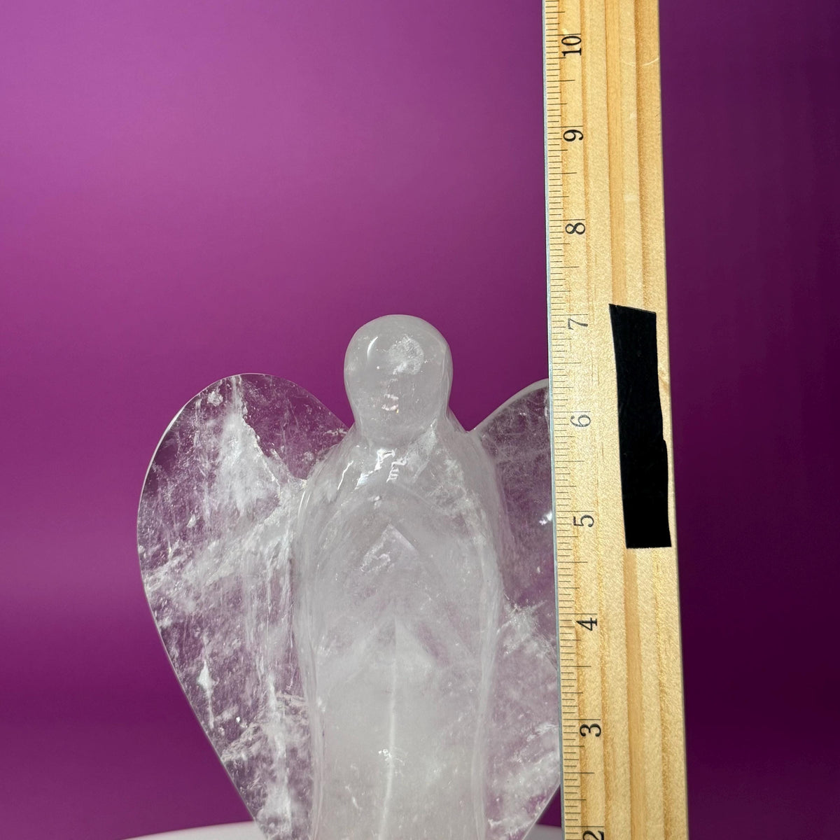 Large Quartz Angel Carving