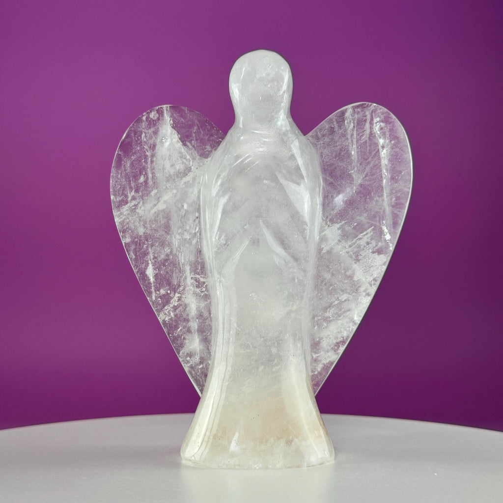 Large Quartz Angel Carving