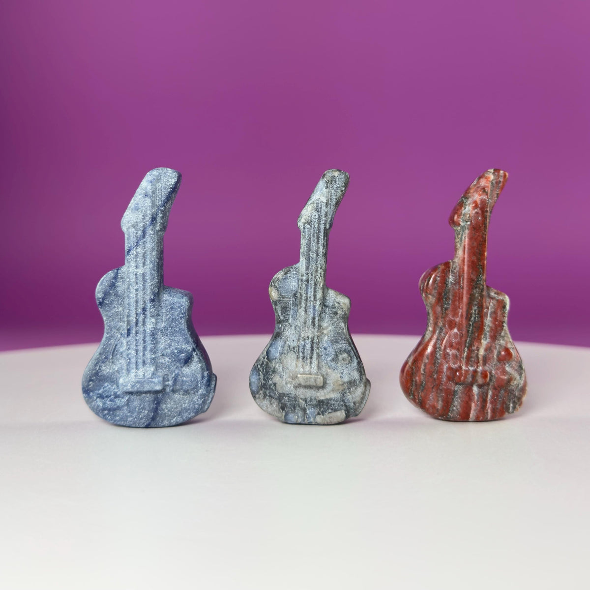 Mini Crystal Guitar Carvings – Choose Your Stone