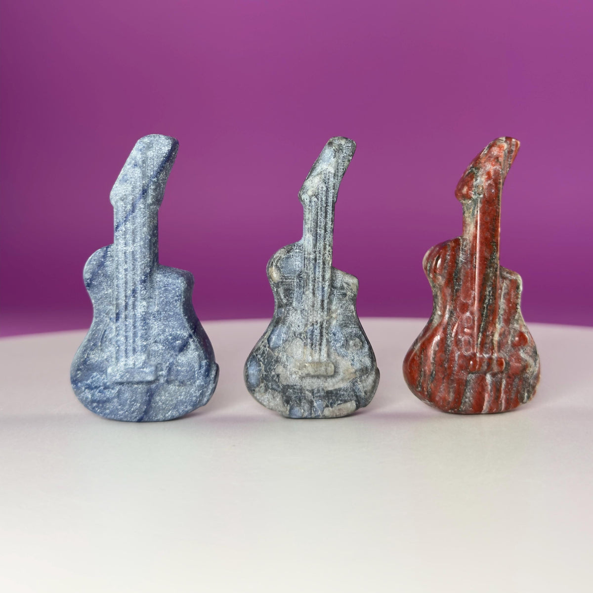 Mini Crystal Guitar Carvings – Choose Your Stone