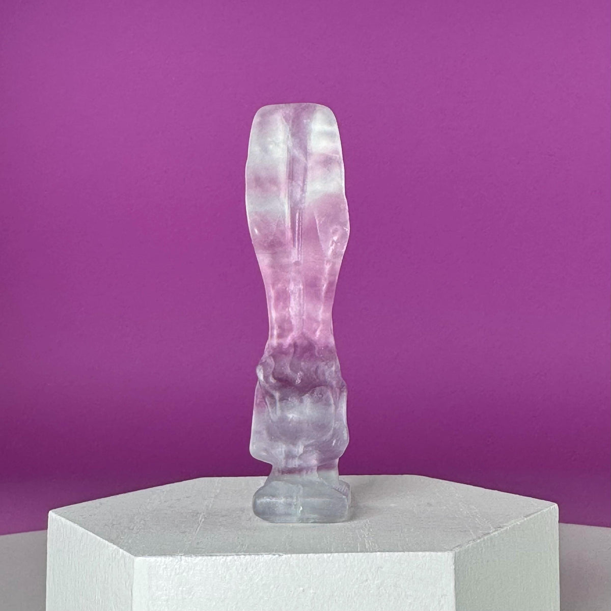 Fluorite Crying Angel Crystal Carving