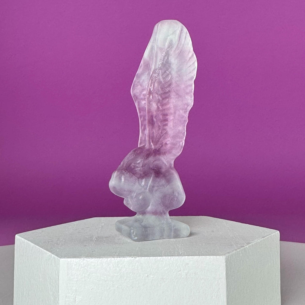Fluorite Crying Angel Crystal Carving