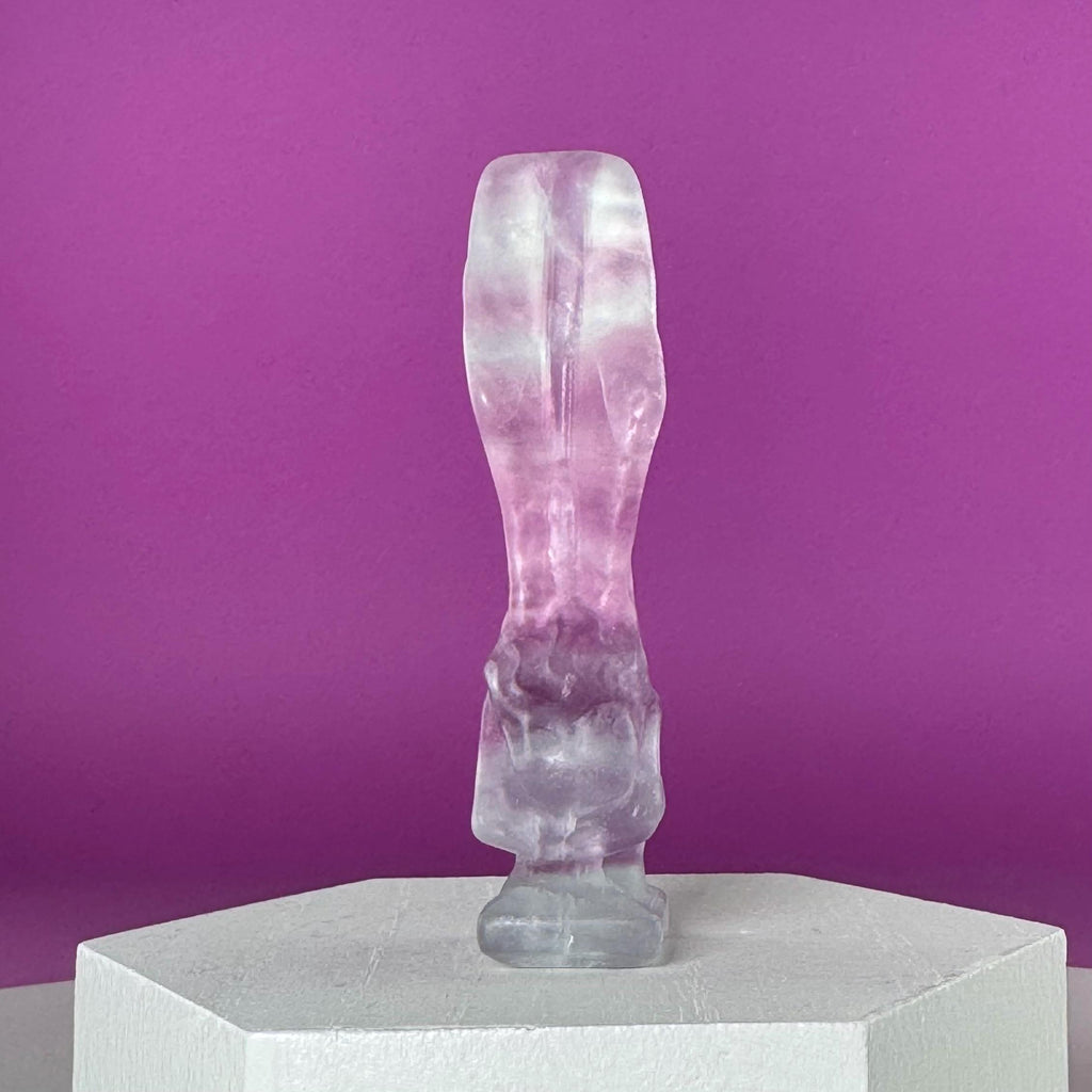 Fluorite Crying Angel Crystal Carving