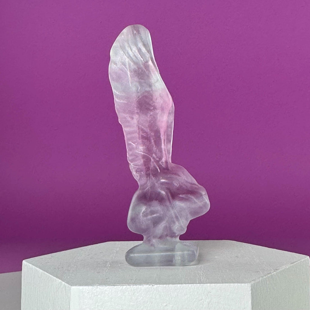 Fluorite Crying Angel Crystal Carving