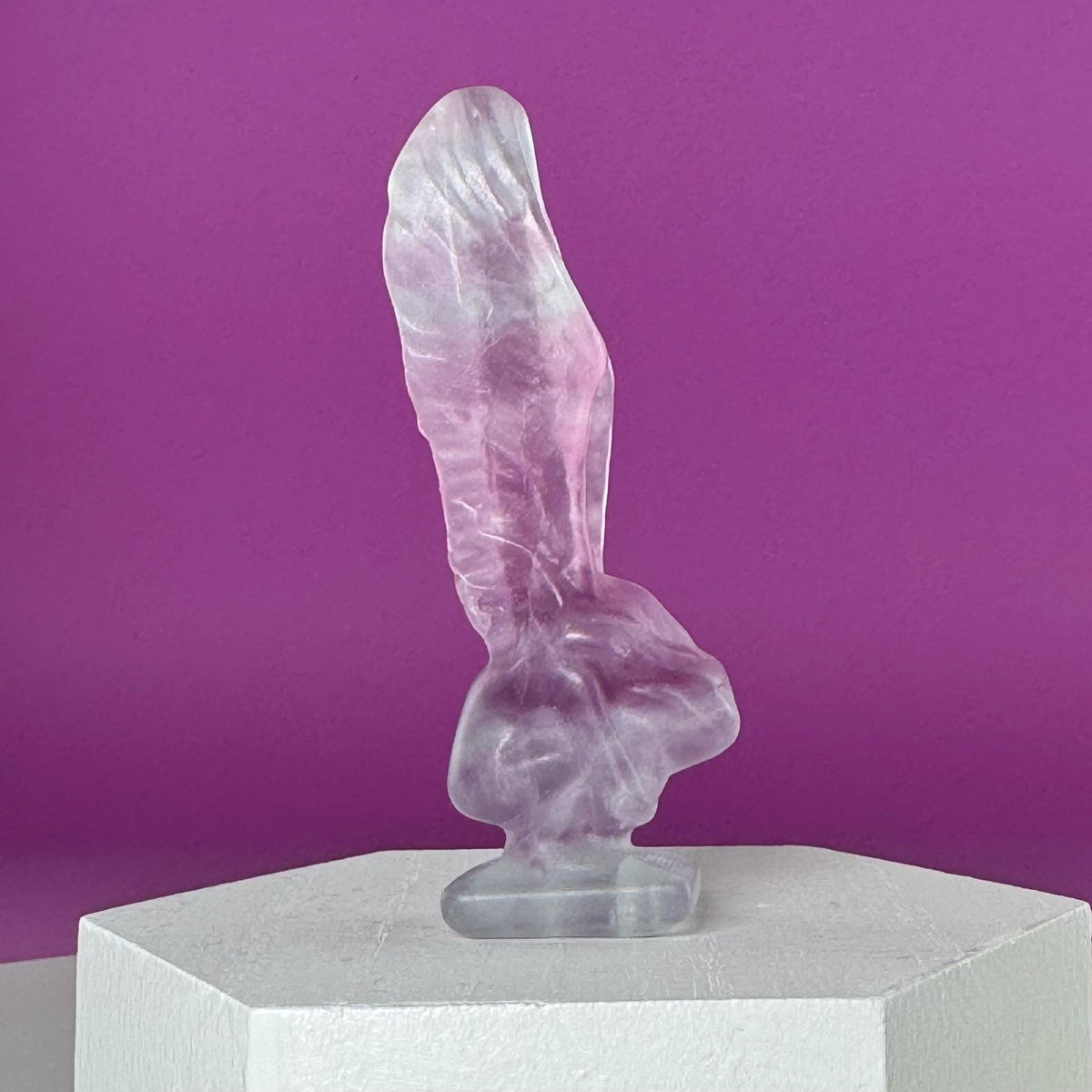 Fluorite Crying Angel Crystal Carving