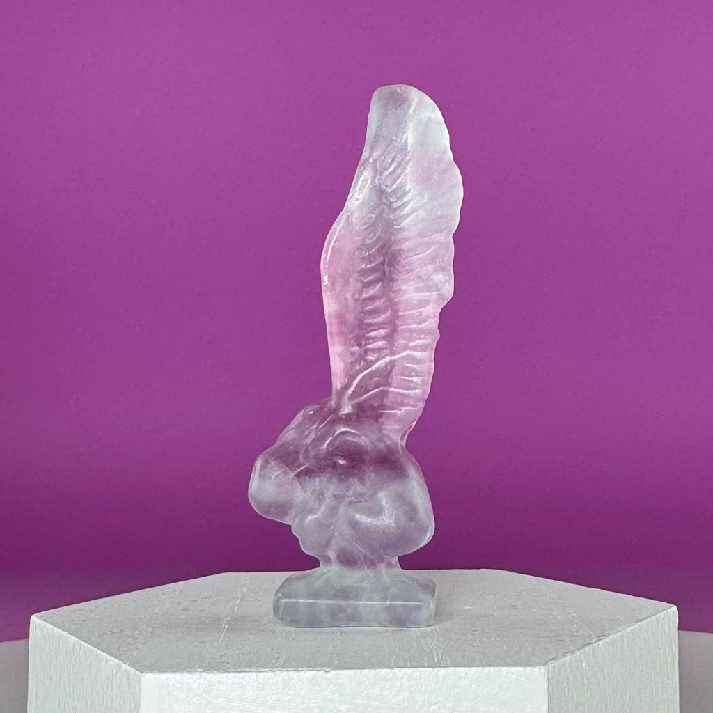 Fluorite Crying Angel Crystal Carving