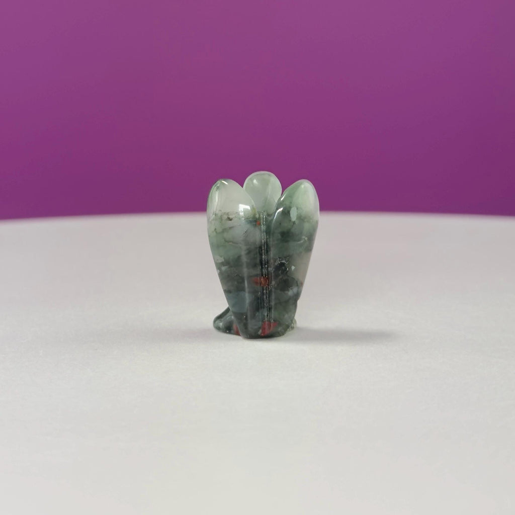 Tiny Crystal Angel Carving | Choice of Stone | 1 Inch Angel