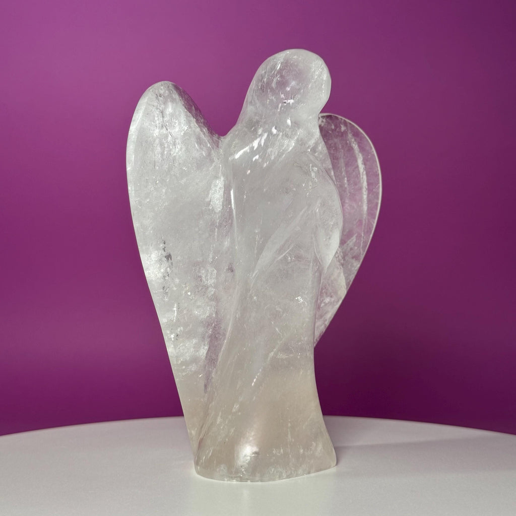 Large Quartz Angel Carving