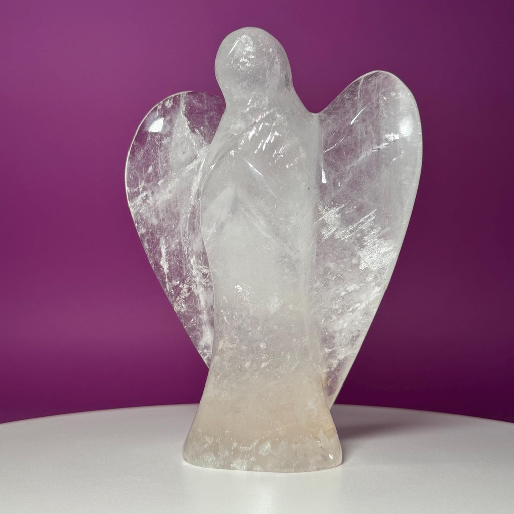 Large Quartz Angel Carving