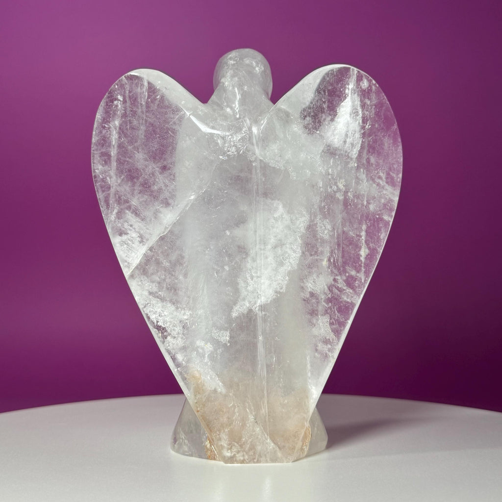 Large Quartz Angel Carving