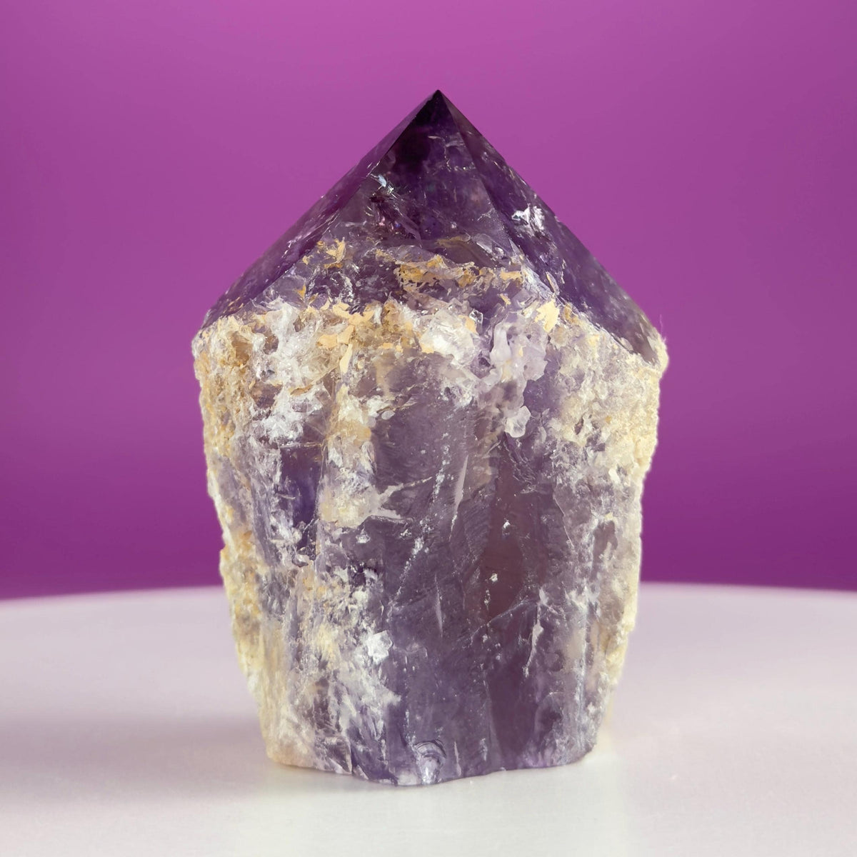 Bolivian Amethyst Top Polished Point – Natural Purple Crystal