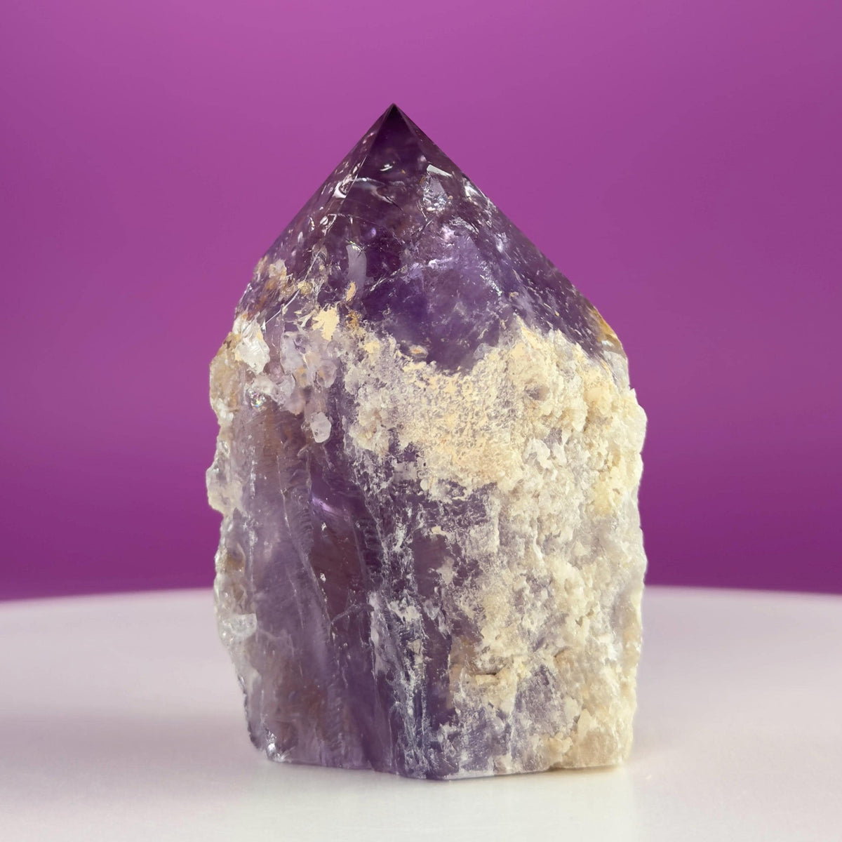 Bolivian Amethyst Top Polished Point – Natural Purple Crystal
