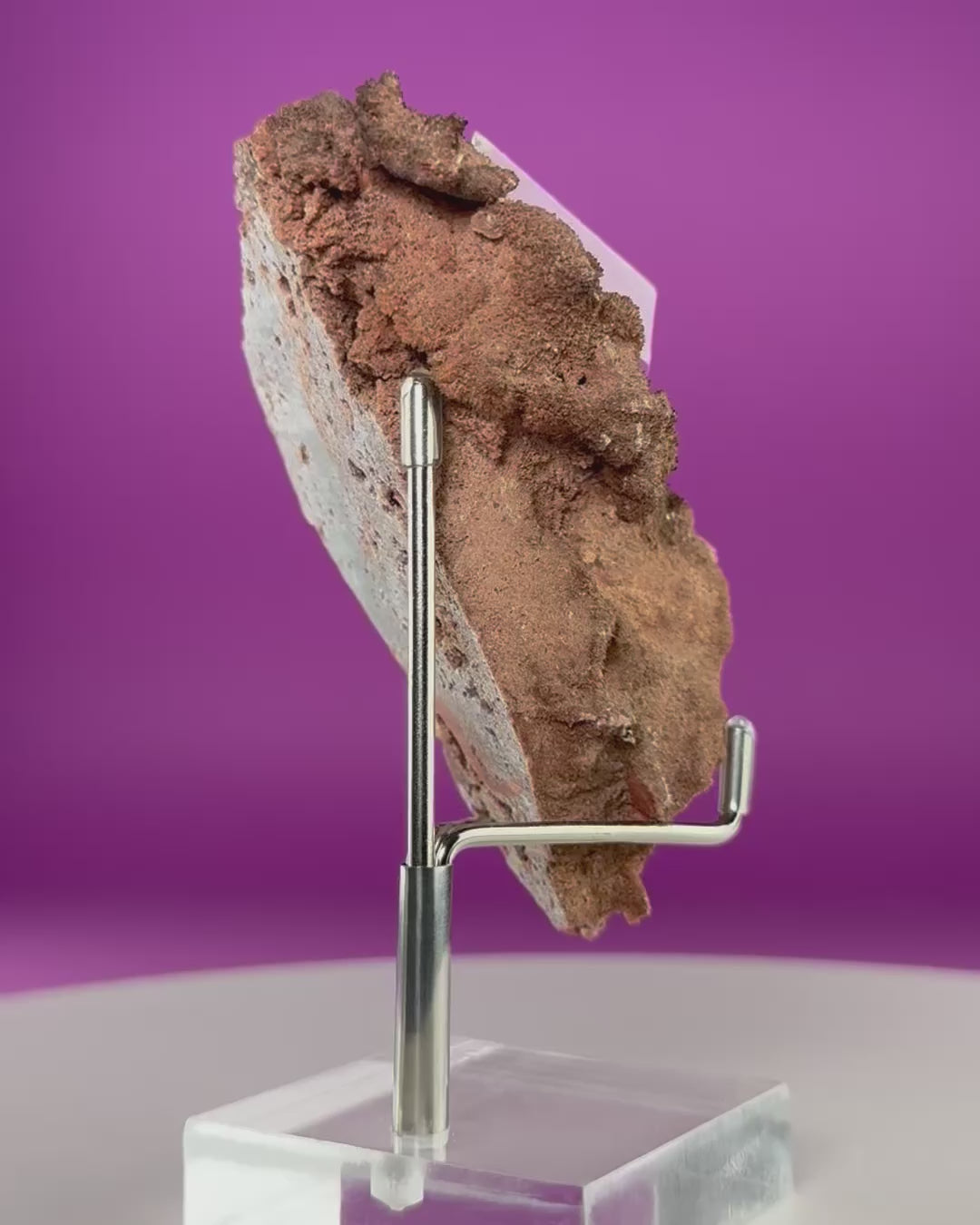 Selenite on Matrix from Durango, Mexico with Display Stand