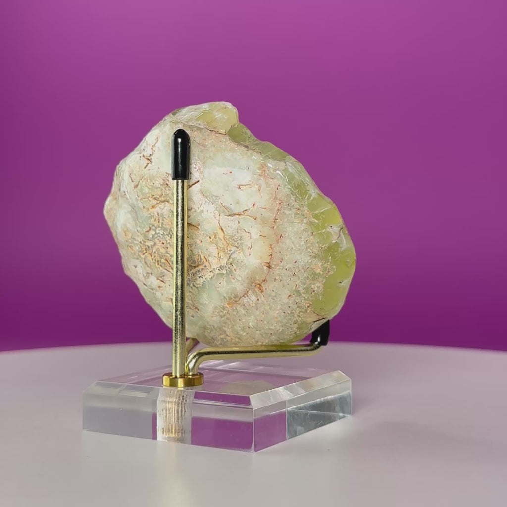 Prehnite Crystal with Natrolite, Australian Mineral Specimen
