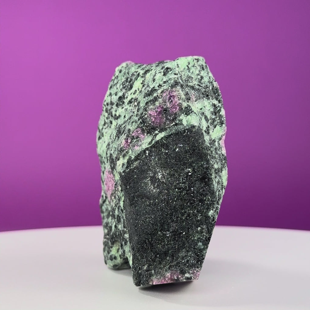 Ruby Zoisite Semi-Polished UV Reactive Specimen