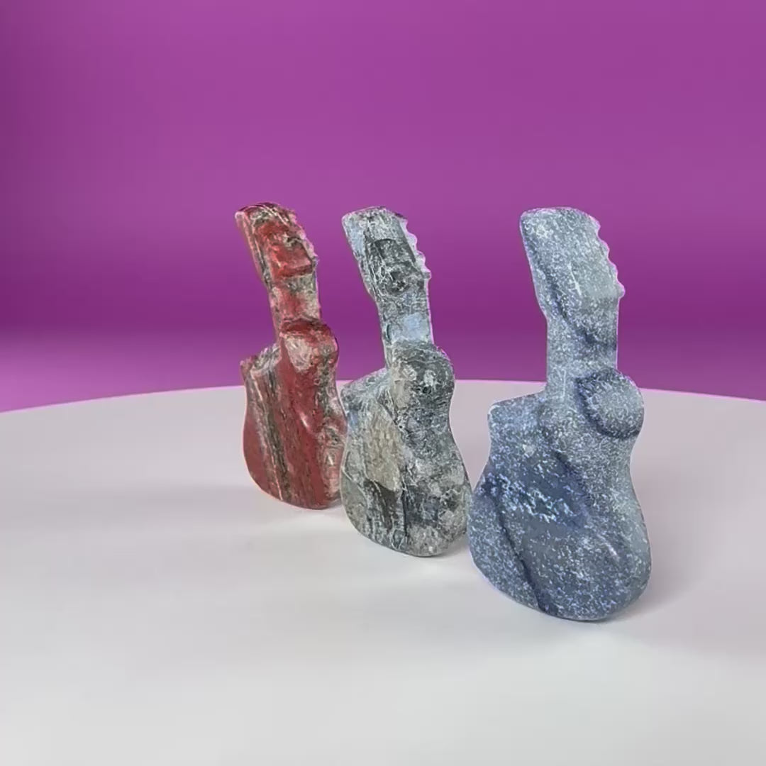 Mini Crystal Guitar Carvings – Choose Your Stone