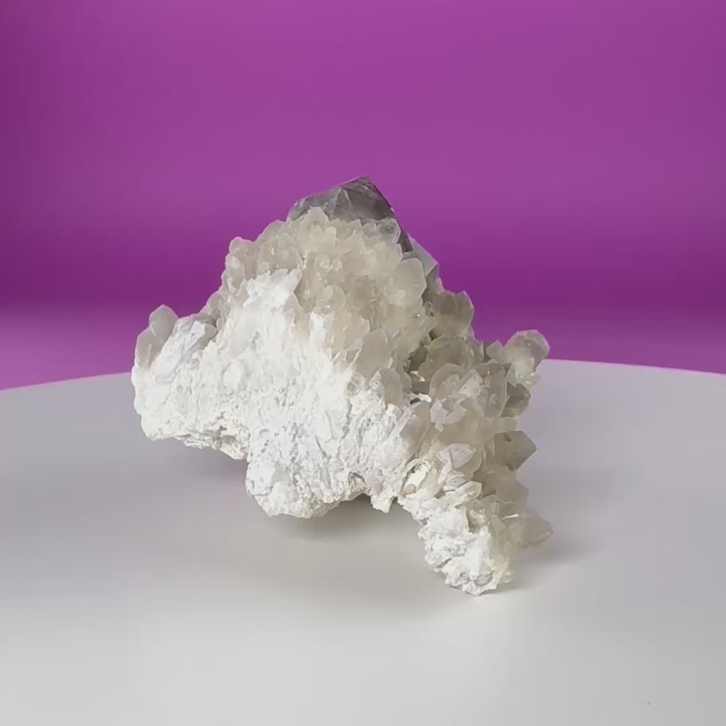 Pineapple Quartz Cluster – Smoky Quartz Misfit Crystal
