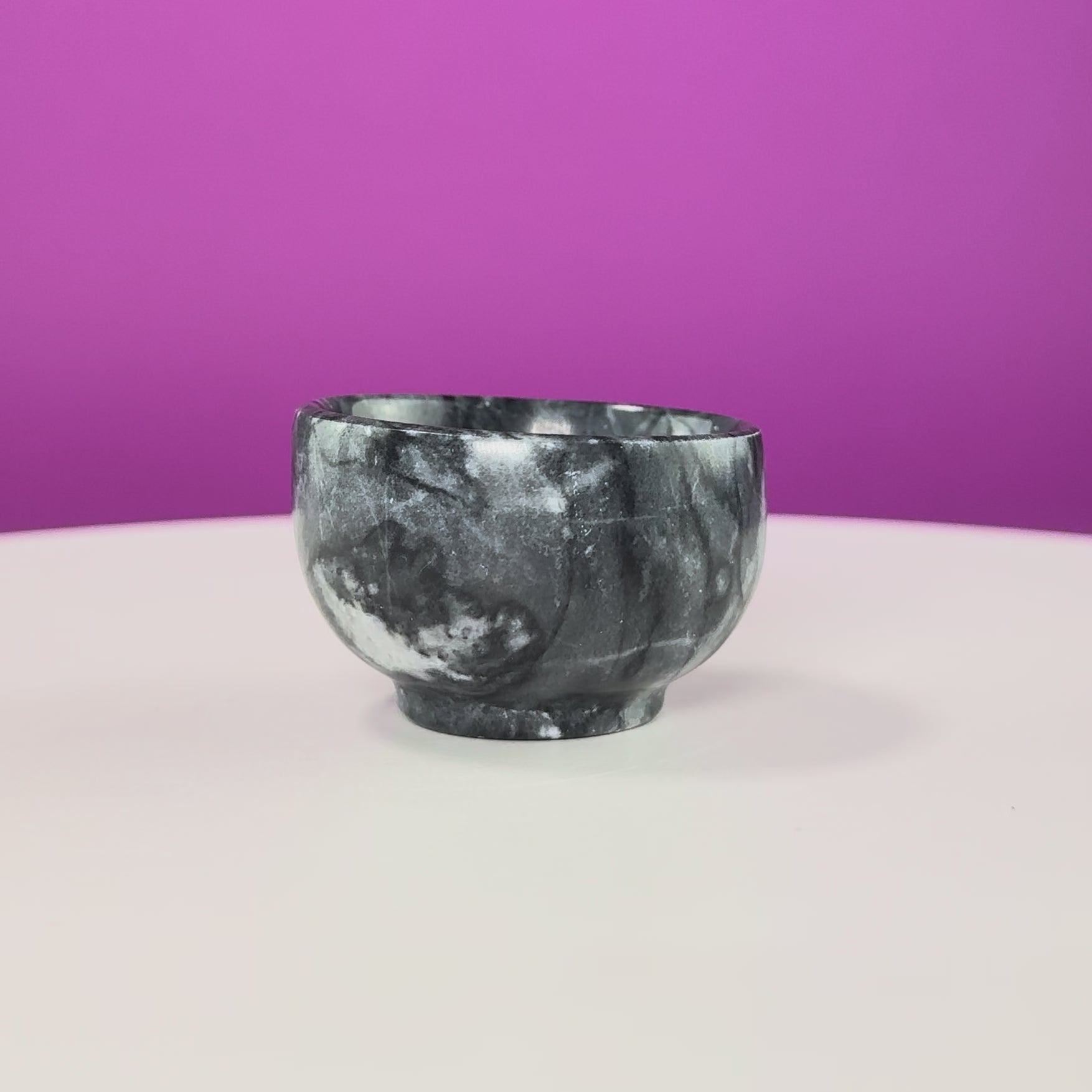 Black Zebra Stone Mini Offering Bowl for Crystals & Jewelry