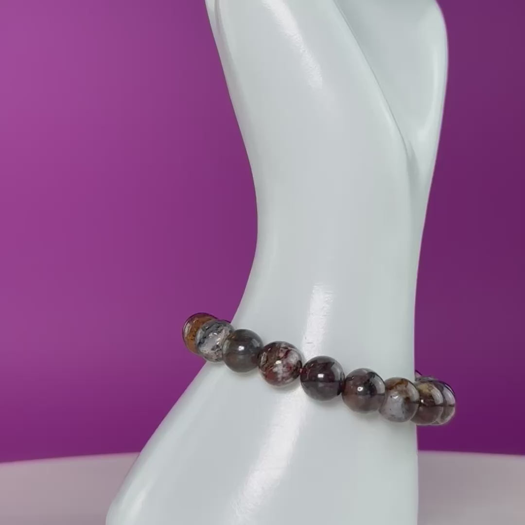 Pietersite 8mm Bracelet | Natural Storm Stone Crystal Beaded Bracelet