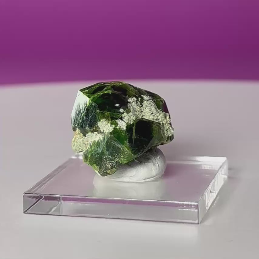 Chromium Garnet Specimen (Pakistan) | Collector Mineral with Display Box
